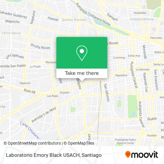 Laboratorio Emory Black USACH map