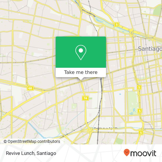 Revive Lunch map