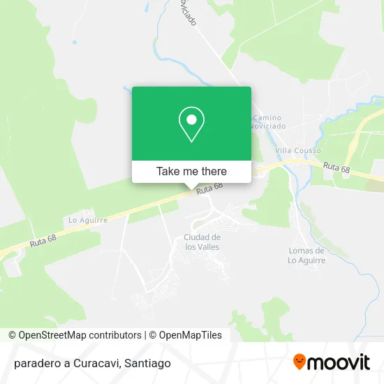 paradero a Curacavi map