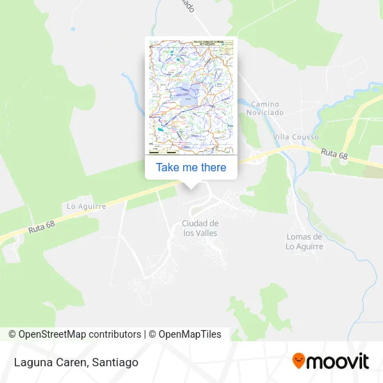 Laguna Caren map