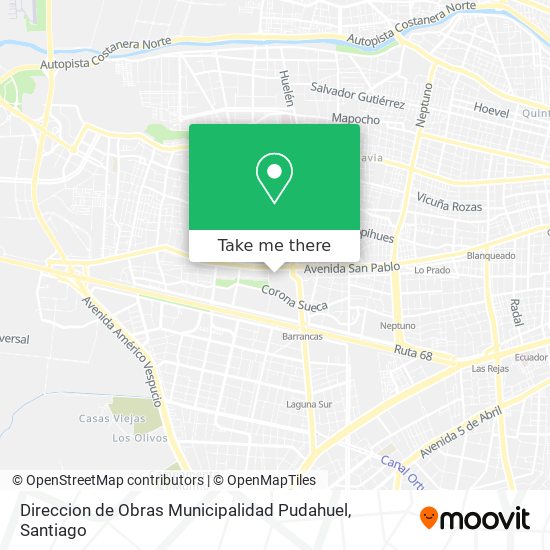 Direccion de Obras Municipalidad Pudahuel map
