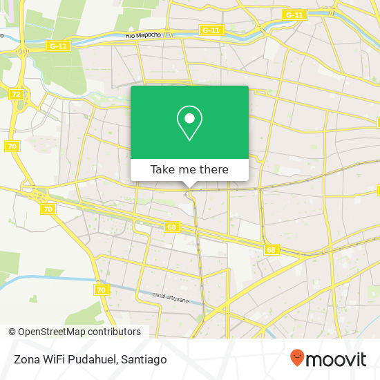 Zona WiFi Pudahuel map