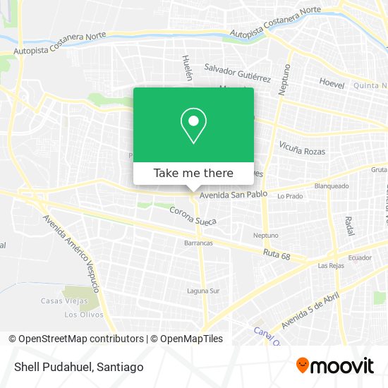 Mapa de Shell Pudahuel