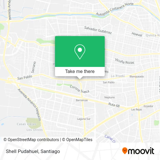 Shell Pudahuel map