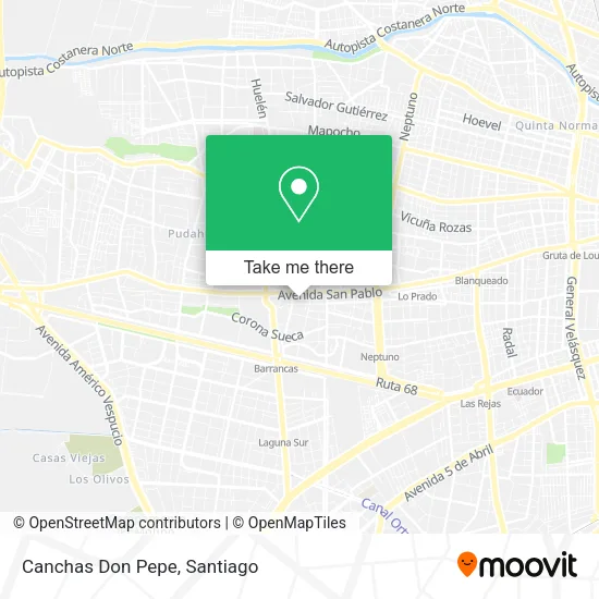 Canchas Don Pepe map