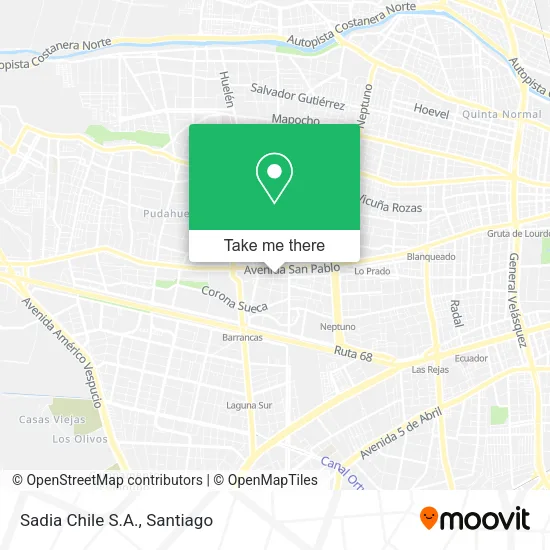 Sadia Chile S.A. map