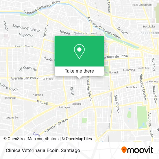 Clinica Veterinaria Ecoin map