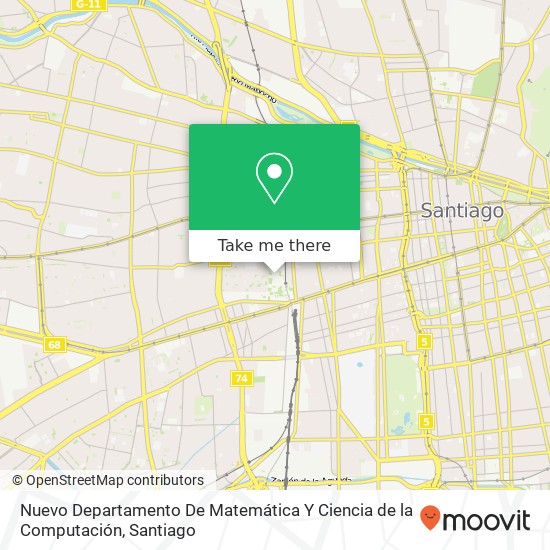 Nuevo Departamento De Matemática Y Ciencia de la Computación map