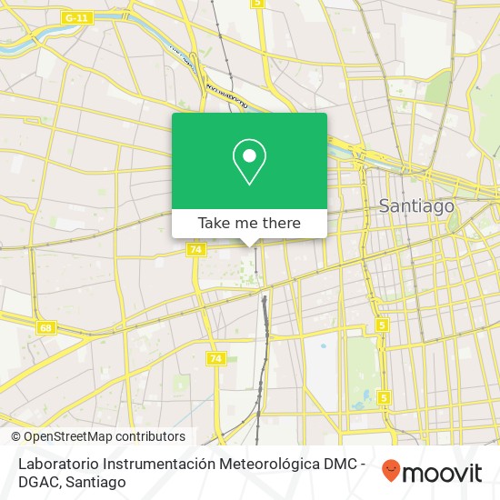 Mapa de Laboratorio Instrumentación Meteorológica DMC - DGAC