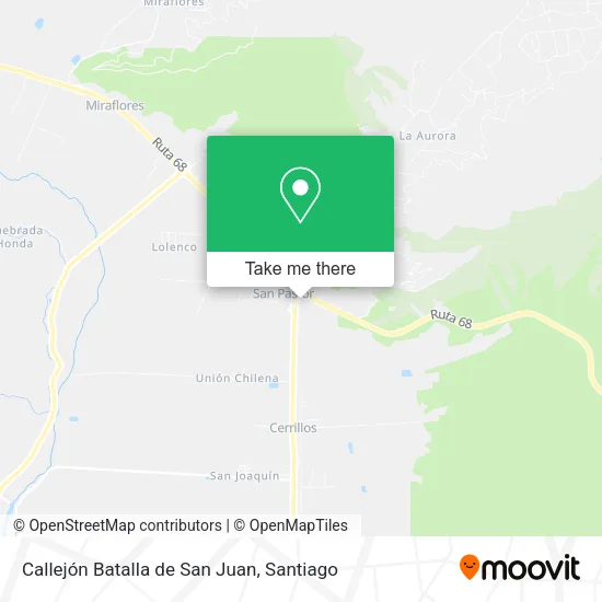 Mapa de Callejón Batalla de San Juan