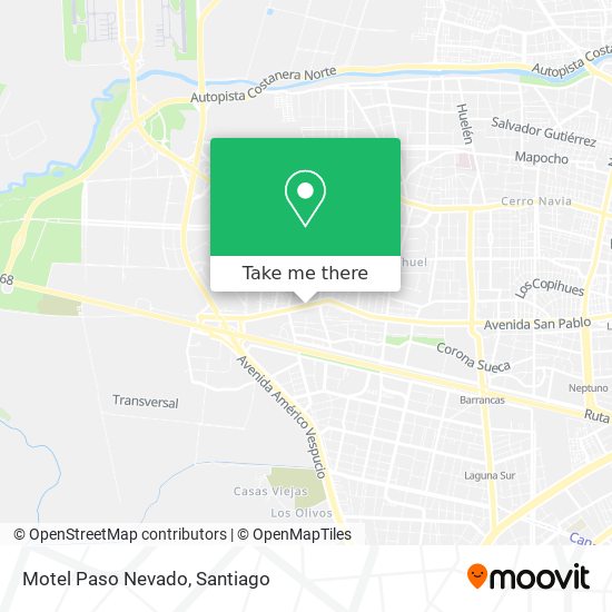 Mapa de Motel Paso Nevado