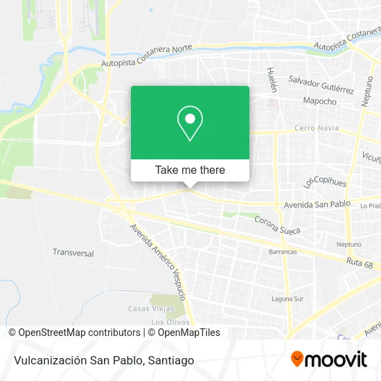 Vulcanización San Pablo map