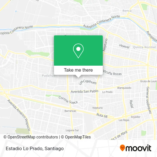 Estadio Lo Prado map