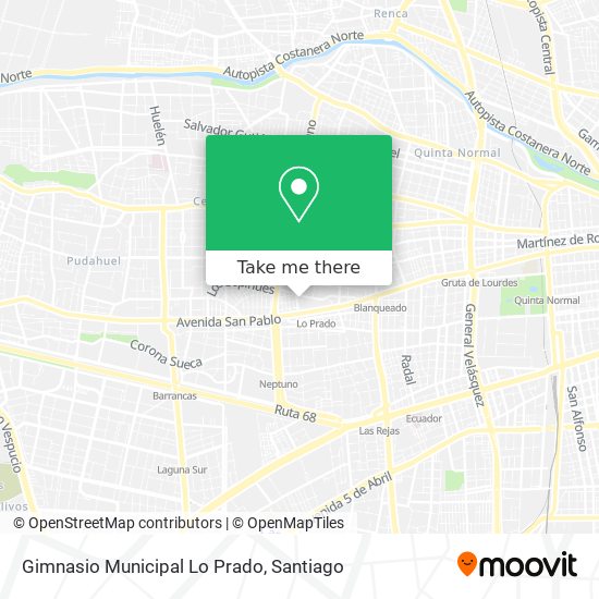 Gimnasio Municipal Lo Prado map