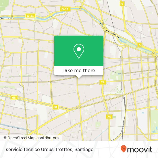 servicio tecnico Ursus Trotttes map