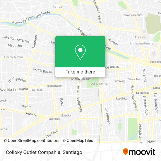 Colloky Outlet Compañia map