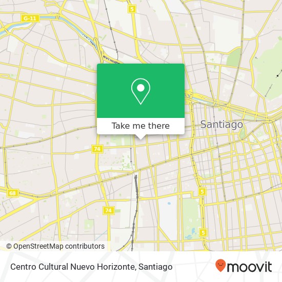 Mapa de Centro Cultural Nuevo Horizonte