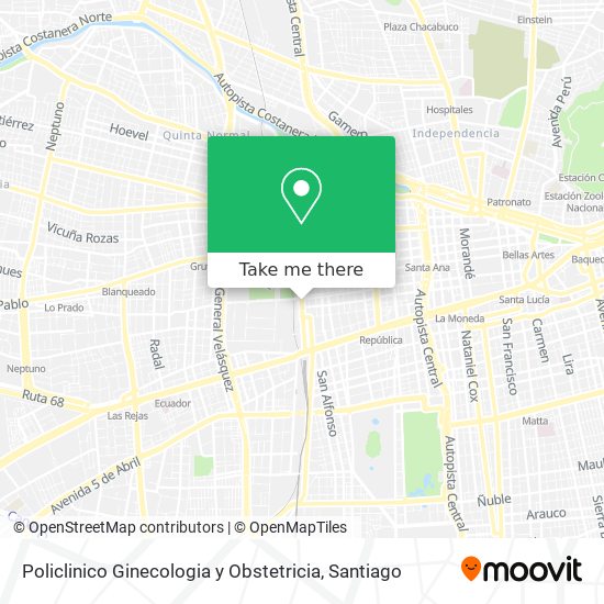 Policlinico Ginecologia y Obstetricia map