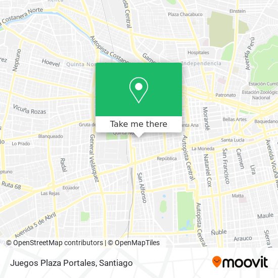 Mapa de Juegos Plaza Portales