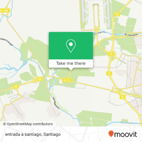 entrada a santiago map
