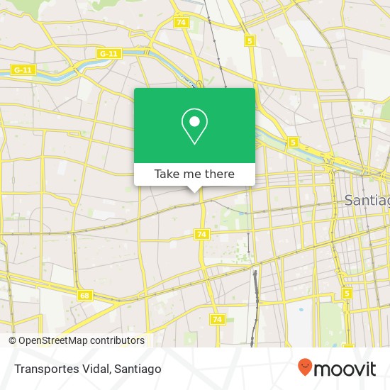 Transportes Vidal map