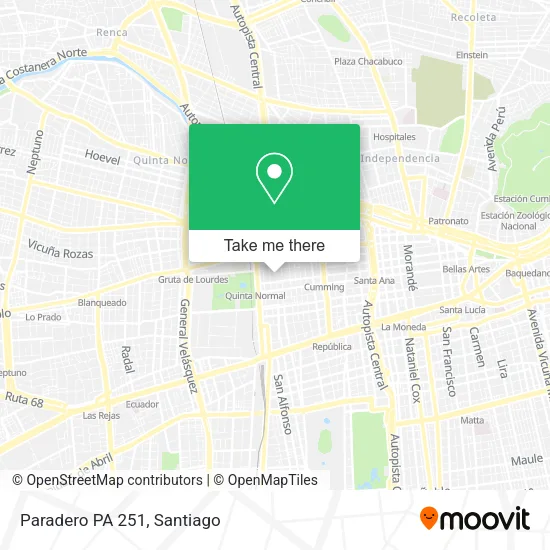 Paradero PA 251 map