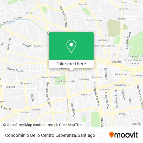 Mapa de Condominio Bello Centro Esperanza