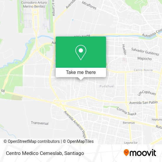 Centro Medico Cemeslab map