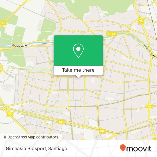 Mapa de Gimnasio Biosport