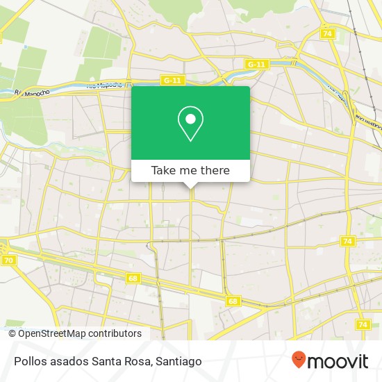 Pollos asados Santa Rosa map