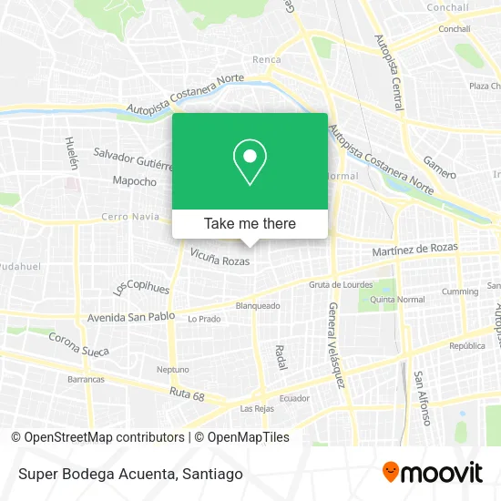 Super Bodega Acuenta map