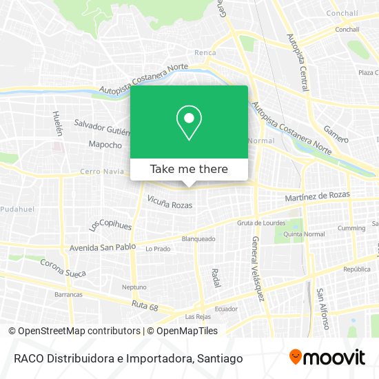 RACO Distribuidora e Importadora map