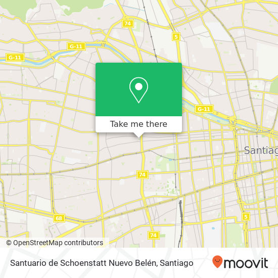 Santuario de Schoenstatt Nuevo Belén map