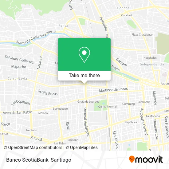 Banco ScotiaBank map
