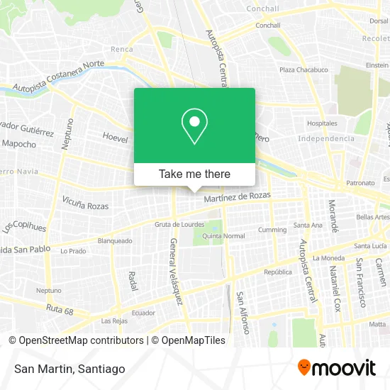 San Martin map