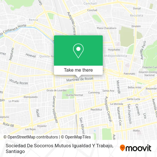 Sociedad De Socorros Mutuos Igualdad Y Trabajo map