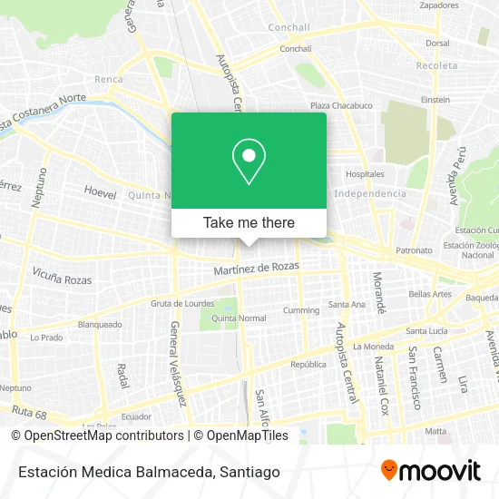 Estación Medica Balmaceda map