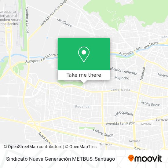 Sindicato Nueva Generación METBUS map