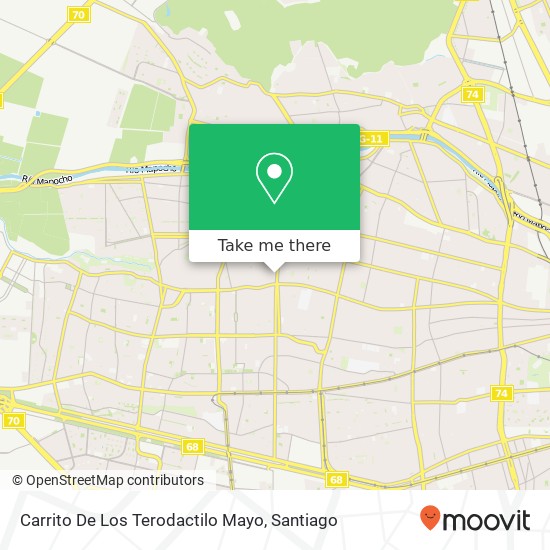 Carrito De Los Terodactilo Mayo map