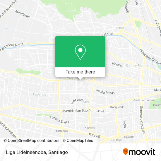 Liga Lideinsenoba map