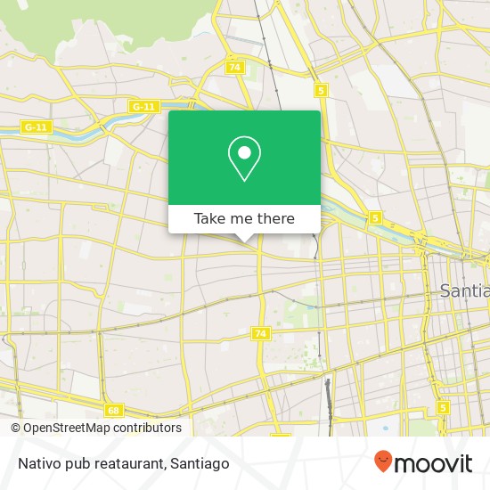 Nativo pub reataurant map