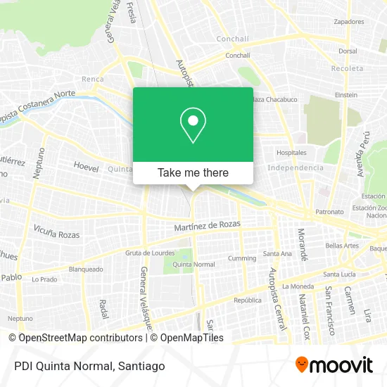 PDI Quinta Normal map