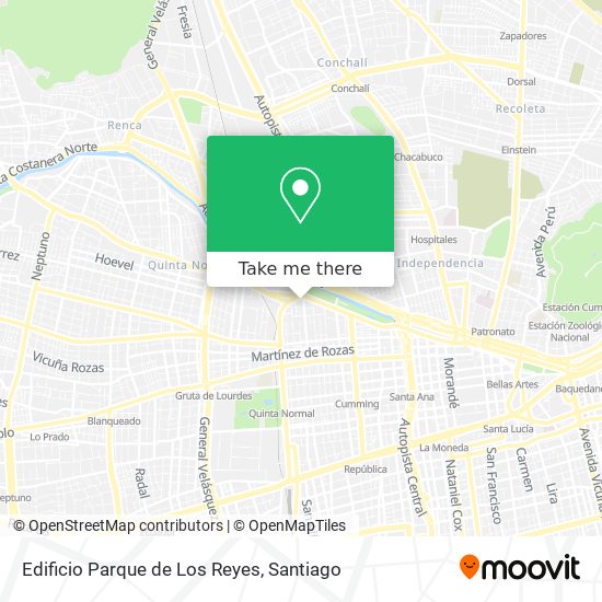 Mapa de Edificio Parque de Los Reyes