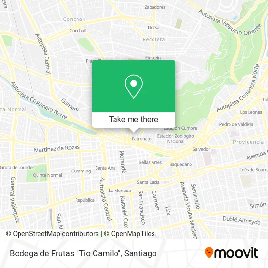 Bodega de Frutas ''Tio Camilo'' map