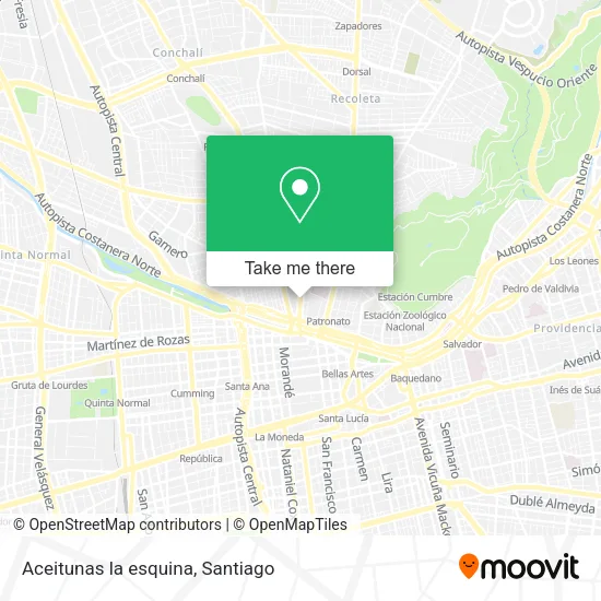 Aceitunas la esquina map