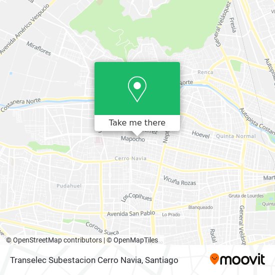 Transelec Subestacion Cerro Navia map