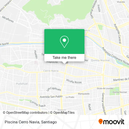Piscina Cerro Navia map