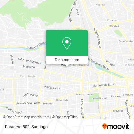 Paradero 502 map