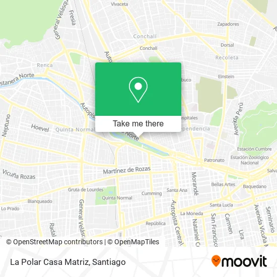 La Polar Casa Matriz map