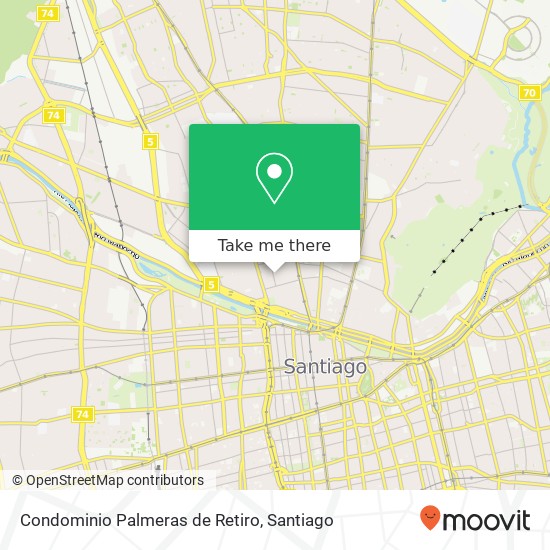 Condominio Palmeras de Retiro map